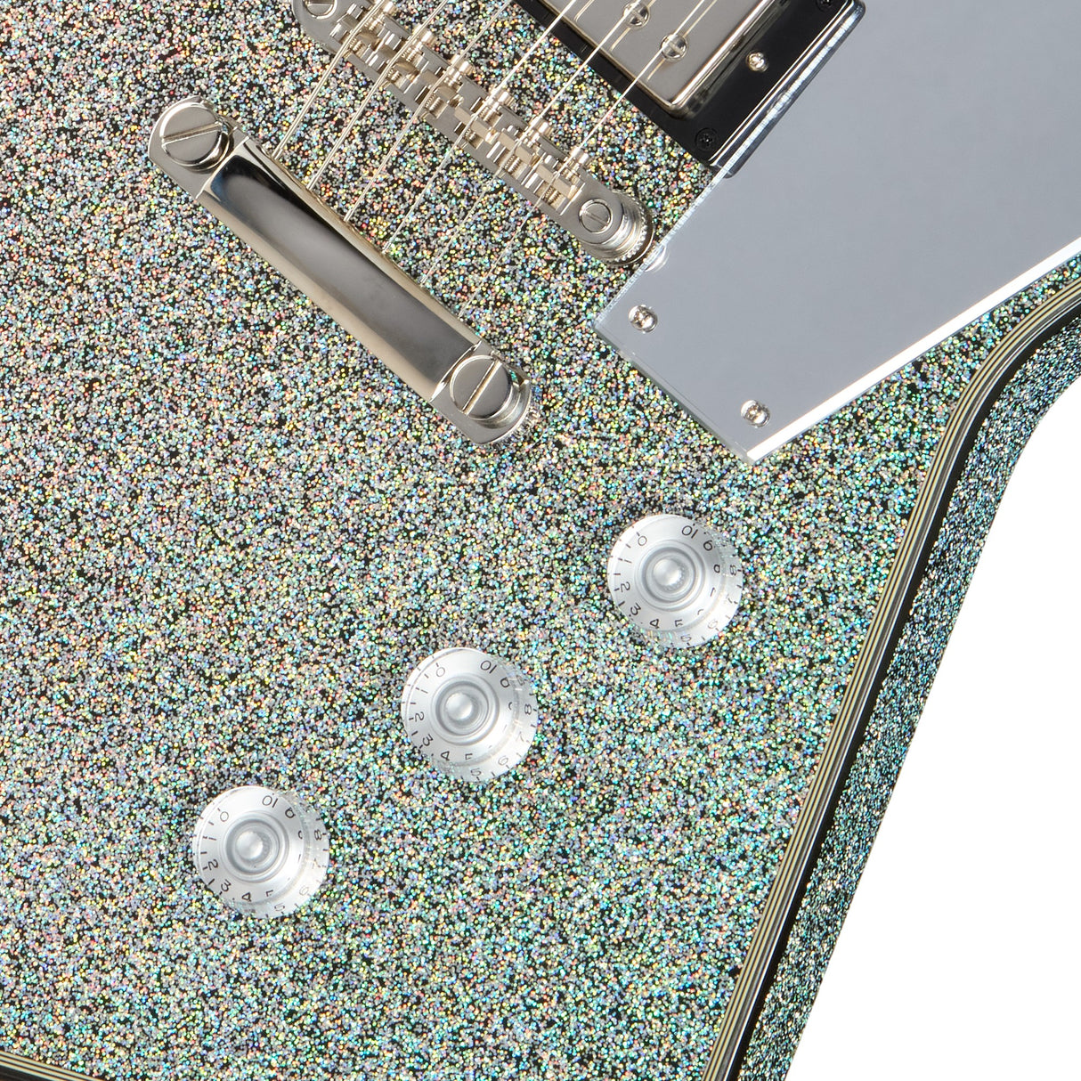 Epiphone Lzzy Hale Explorer Custom Signature Electric Guitar - Black Diamond Holographic Sparkle