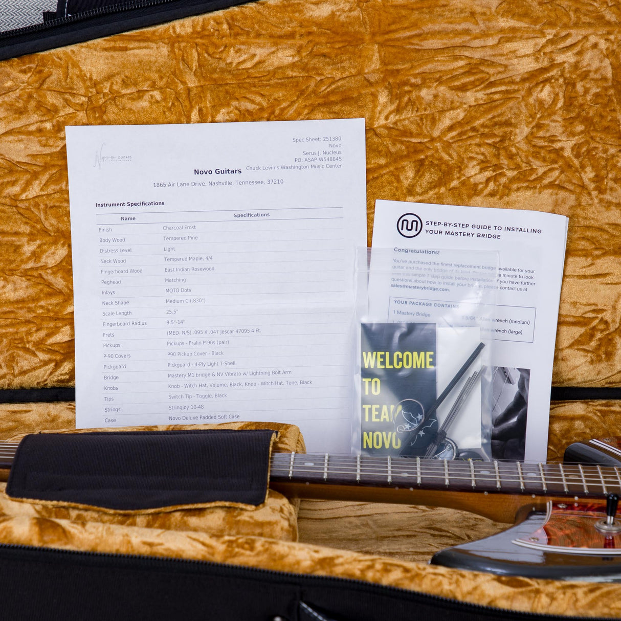 Novo Guitars Serus J Electric Guitar - Charcoal Frost - #251380