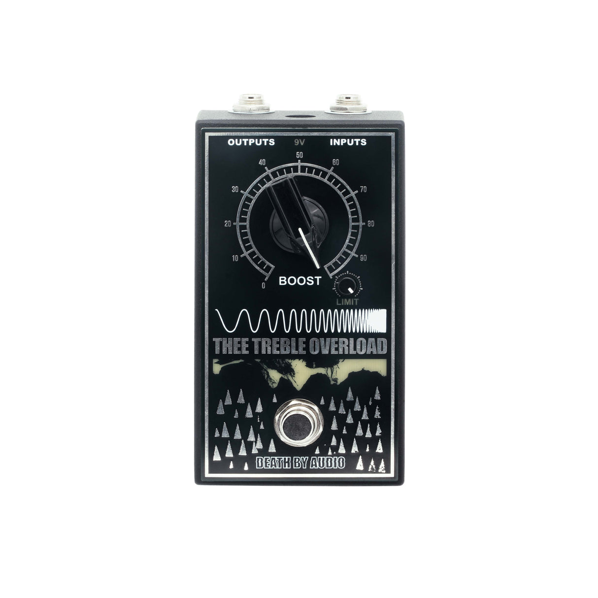 Death by Audio Destroyer Series Thee Treble Overlord Treble Boost and Distrotion Guitar Effects Pedal