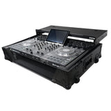 ProX XS-PRIME4WLTBL ATA Flight Case For Denon PRIME 4 G2/PRIME 4 MK2 DJ Controller with Laptop Shelf 1U Rack Space and Wheels - Black