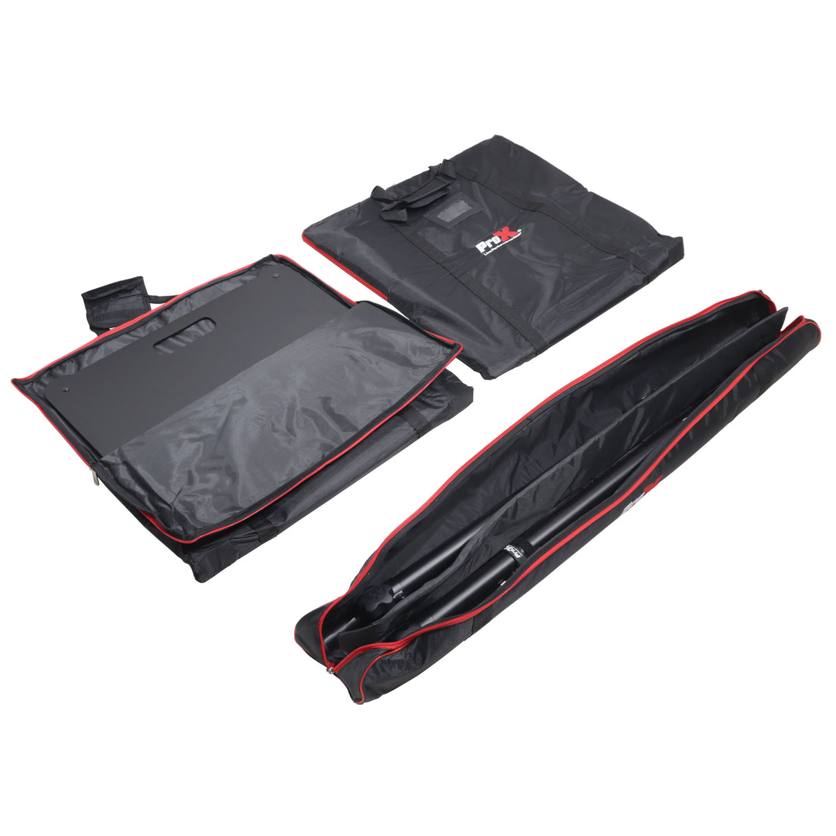 Pro X X-Polaris Bl X2 Dual Stand Kit for Lighting and Speakers W/Bags