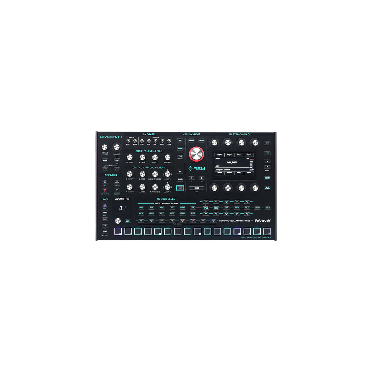 ASM Leviasynth 16-voice Algorithmic Desktop Synthesizer