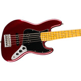 Fender American Professional Jazz V 5-String Electric Bass Guitar, Maple Fingerboard - Oxblood