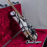 EVH Custom Shop Special Edition Wolfgang Stripes Electric Guitar - White/Black Stripes - #WG17606A