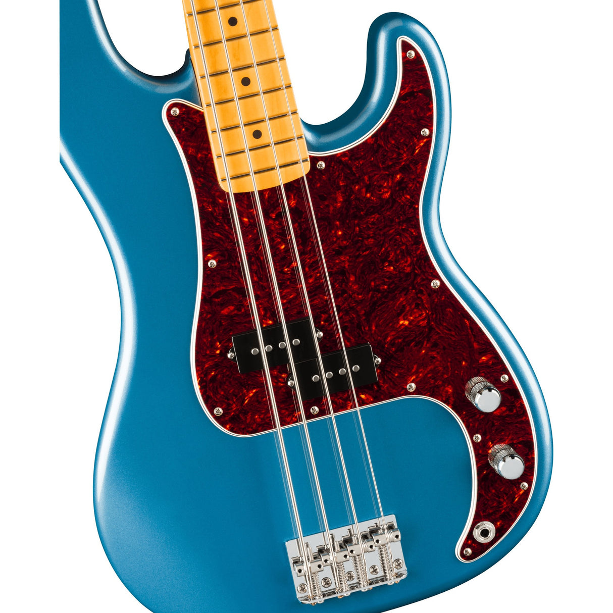 Fender American Professional Classic Precision Electric Bass Guitar, Maple Fingerboard - Faded Lake Placid Blue