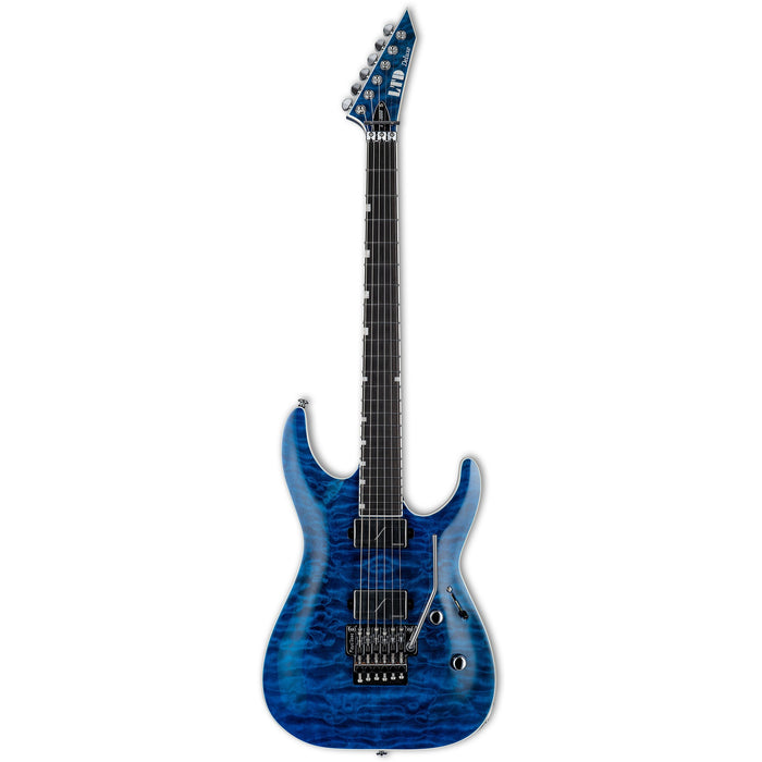 ESP LTD MH-1000 QM Electric Guitar - Black Ocean - New