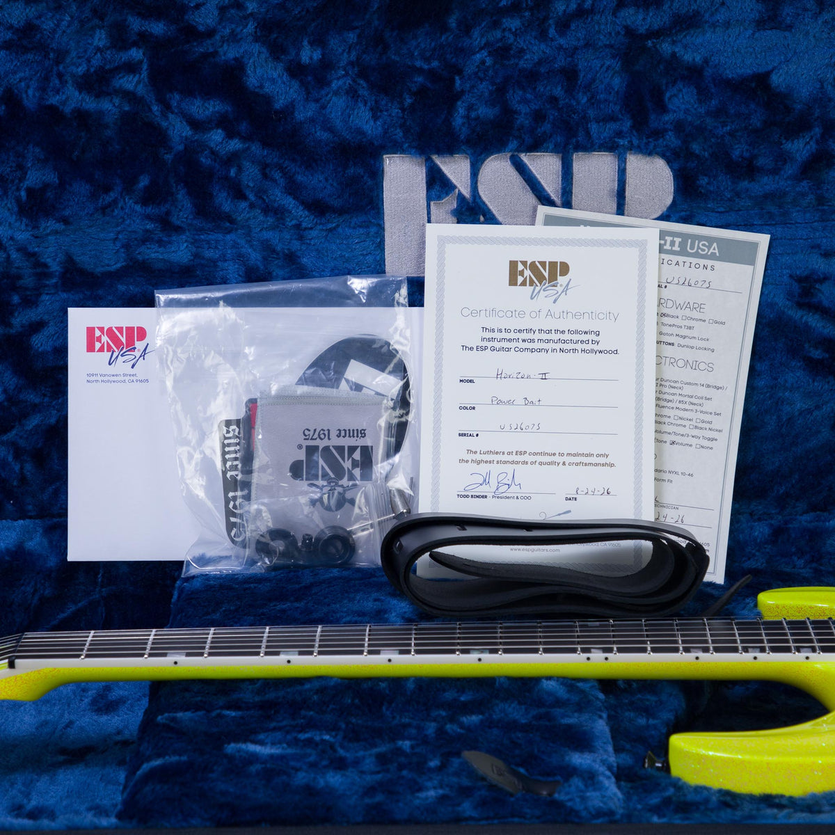 ESP USA Horizion-II Electric Guitar - Power Bait - #US26075