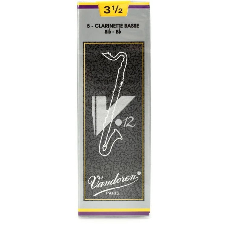 Vandoren V12 5-Pack Bass Clarinet Reed - 3.5