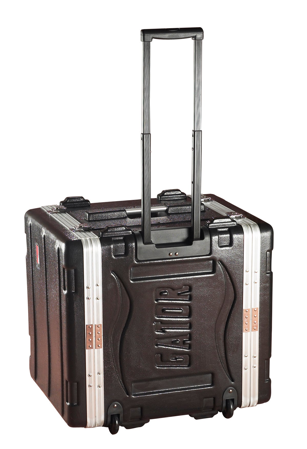 Gator Cases GRR-8L Molded PE Locking Rack Case With Front And Rear Rails, Pull Handle And Recessed Wheels 8U x 19" Deep - New