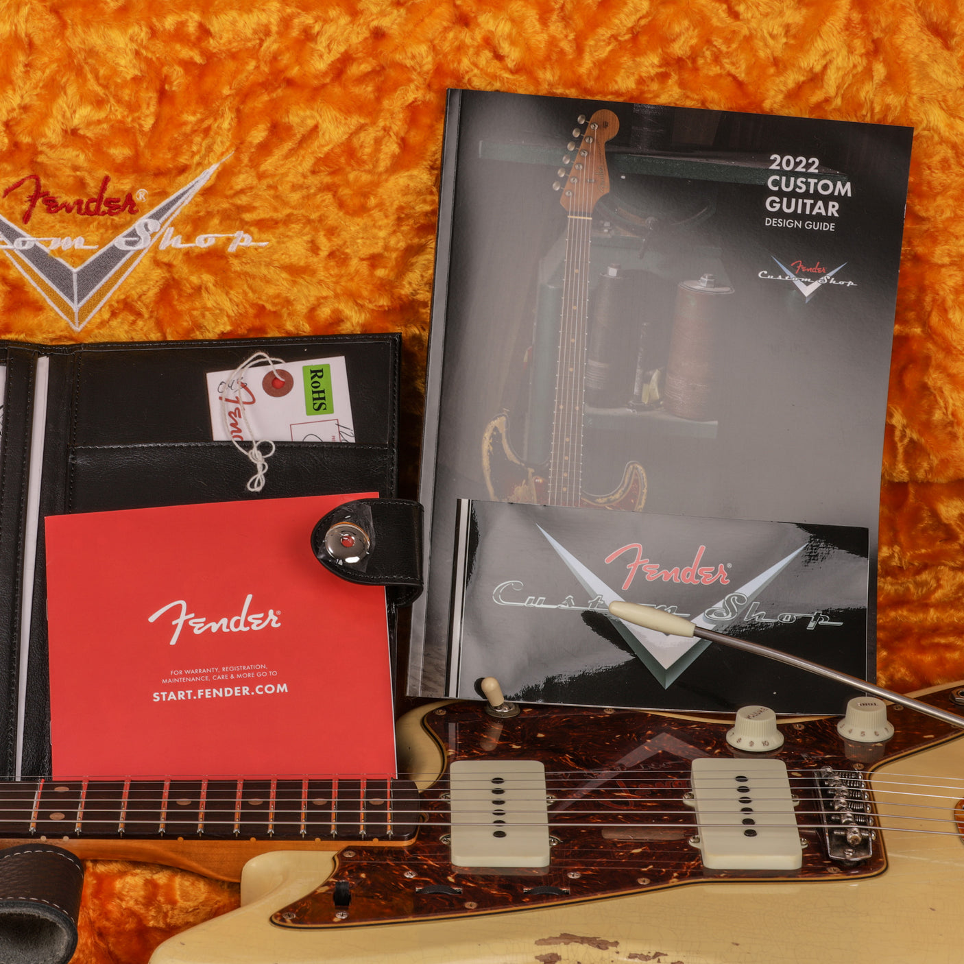 Fender Custom Shop 62 Jazzmaster Heavy Relic Guitar - Aged Vintage White - CHUCKSCLUSIVE - #R120927