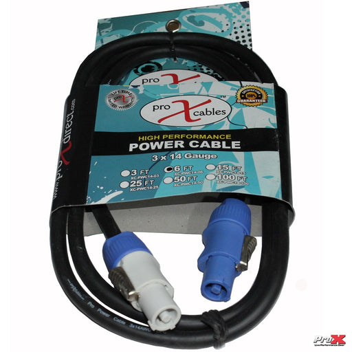 ProX XC-PWC14-06 6-Foot PowerCON Out to Link 14AWG Power Cable