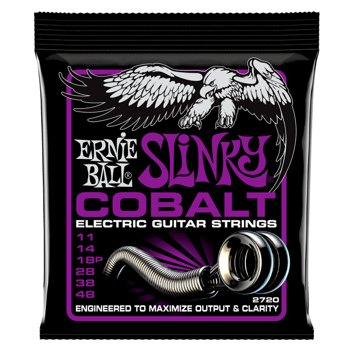 Ernie Ball Power Slinky Cobalt Electric Guitar Strings .011-.048
