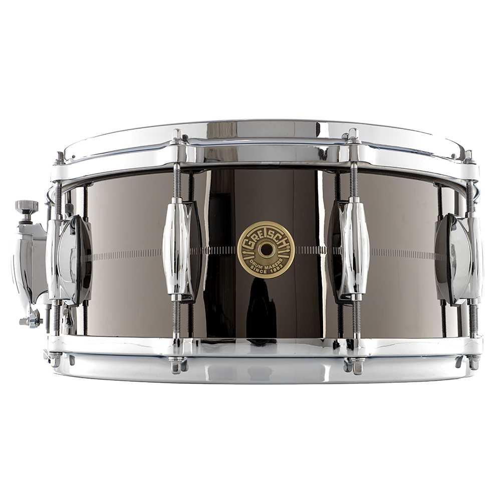 Gretsch 14x6 USA Custom Limited Edition Brass Snare Drum - Black Nickel