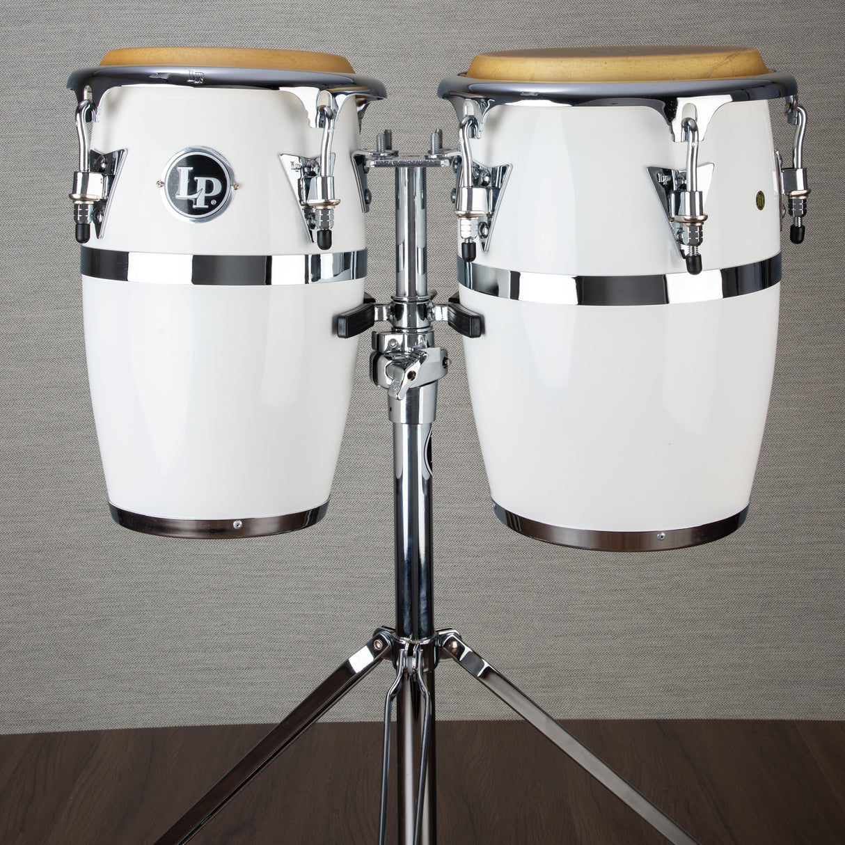 LP JRX1WH Jr Fiberglass Conga Set with Stand - White - Preorder