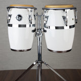 LP JRX1WH Jr Fiberglass Conga Set with Stand - White - Preorder