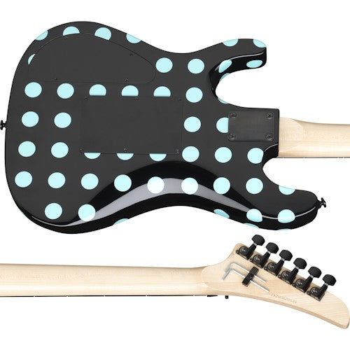 Kramer NightSwan Electric Guitar - Black With Blue Polka Dots