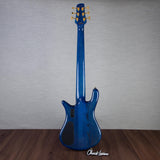 Spector Euro 6 LT Poplar Burl Over Ash 6-String Electric Bass Guitar - Faded Light Blue Gloss - CHUCKSCLUSIVE - #]C121NB23299