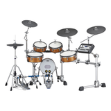 Yamaha DTX10K-X RW Electronic Drum Kit, TCS Pads - Real Wood Finish