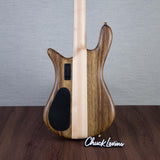 Spector Euro 4 LT Solid Korina Wings Electric Bass Guitar - Natural Satin - CHUCKSCLUSIVE - #NB23505