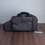 Marcus Bonna Double Sax Case for Alto and Straight Soprano with Detachable Neck - Brown Nylon