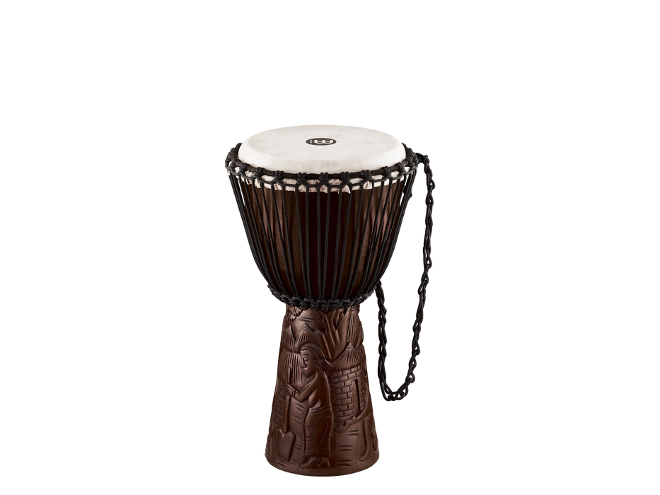 Meinl PROADJ2-M Professional African Style Djembe 10" Village Carving