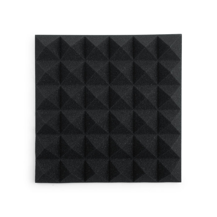 Gator GFW-ACPNL1212PCHA-8PK Charcoal 12 x 12 x 2-Inch Acoustic Pyramid Panels - 8 Pack