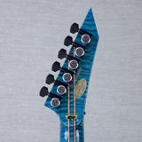 ESP Custom Shop Exhibition EXL M-II DX FR Electric Guitar - Sea Serpent Blue / Sunset Coast - #E3041252