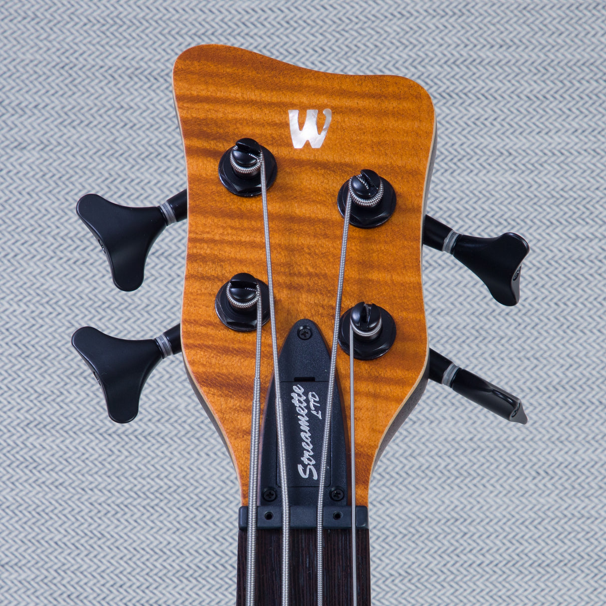 Warwick Limited Edition Pro Series Steametter 4-String Electric Bass Guitar - Special Amber Transparent Satin - #GPSG01021322