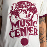 Chuck Levin's Ringer Band T-Shirt - Red, XS - New,XS