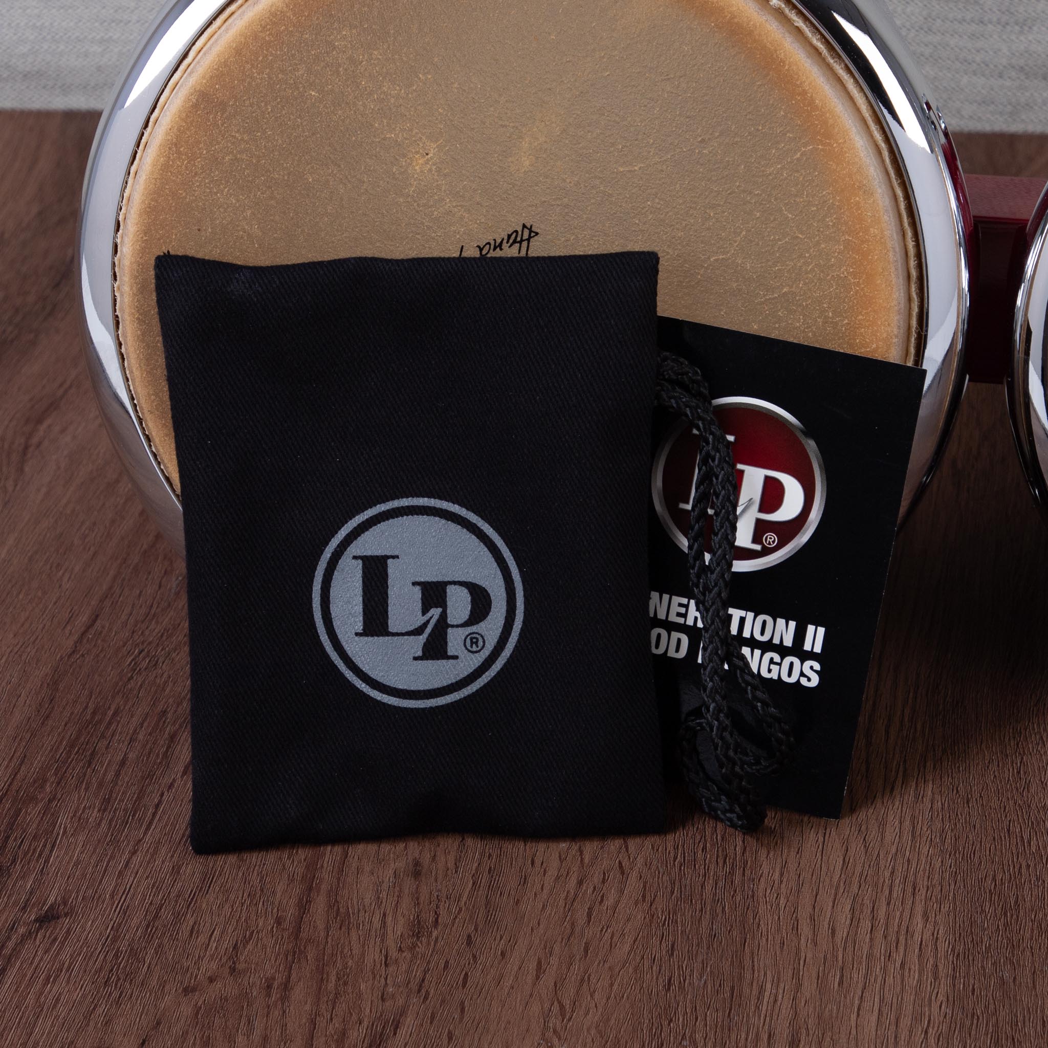 LP Generation II Bongos - Wine Red with Chrome Hardware – Chuck
