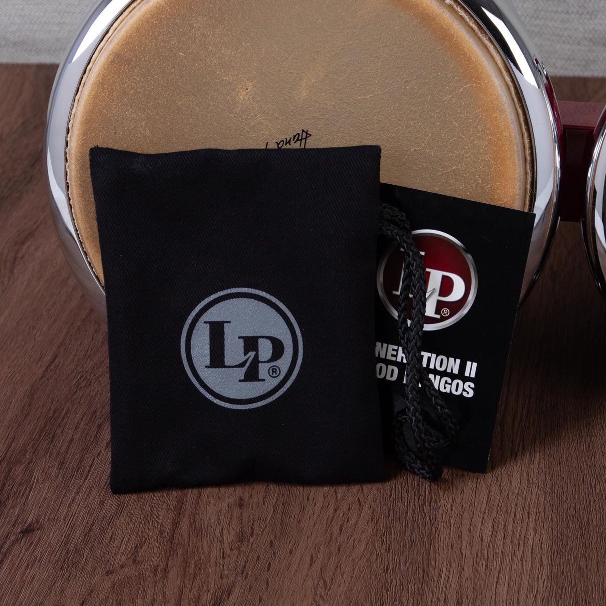 LP Generation II Bongos - Wine Red with Chrome Hardware