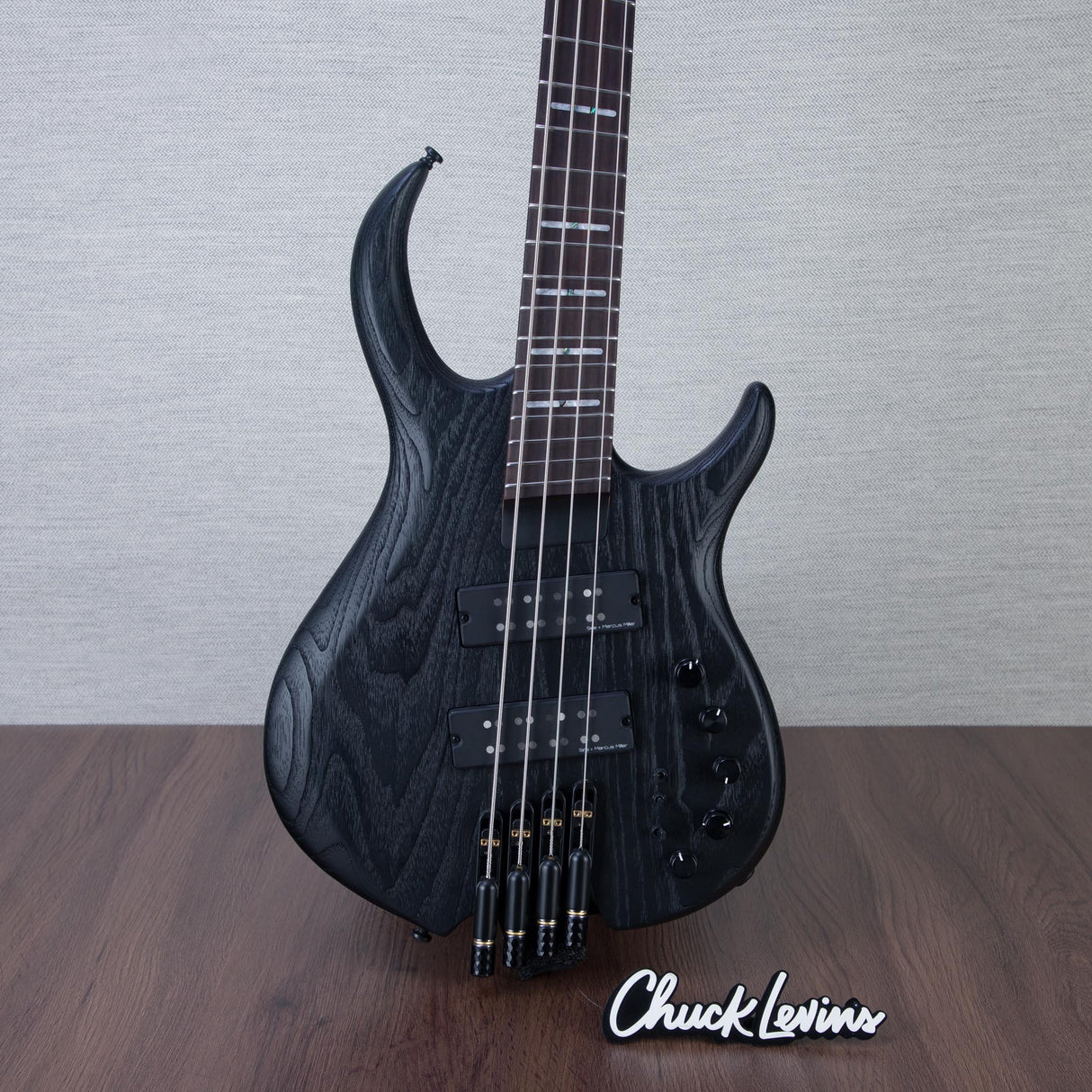 Sire Marcus Miller M6 Headless Electric Bass Guitar - Black Satin