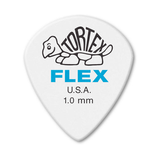 Dunlop Tortex Flex Jazz III Guitar Picks - 1.0mm White (12-pack)