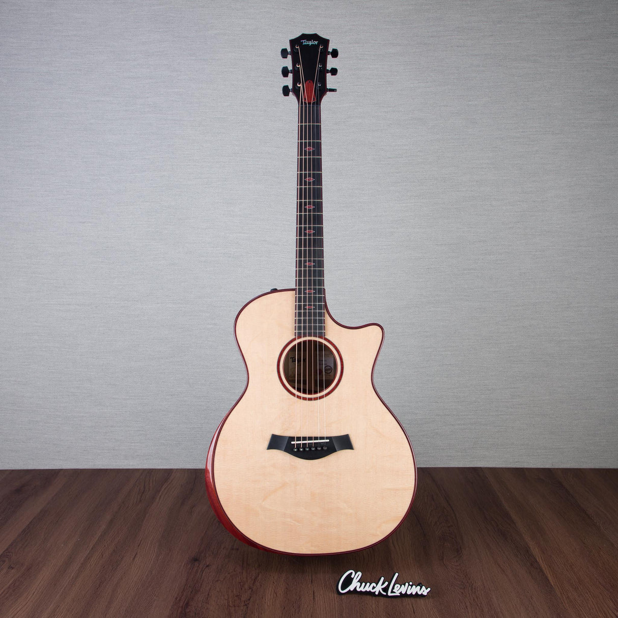 Taylor NAMM 2025 Custom #6 C14ce Bearclaw Sitka Spruce/Blackheart Sassafras Grand Auditorium Acoustic Electric Guitar - #1204255101