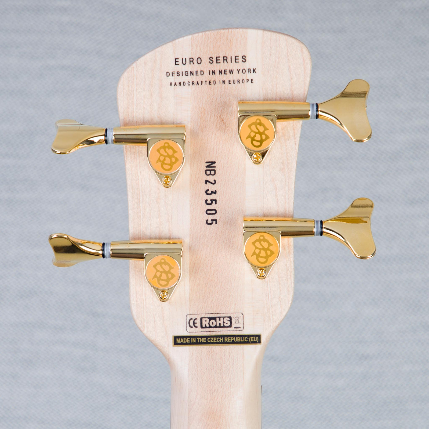 Spector Euro 4 LT Solid Korina Wings Electric Bass Guitar - Natural Satin - CHUCKSCLUSIVE - #NB23505