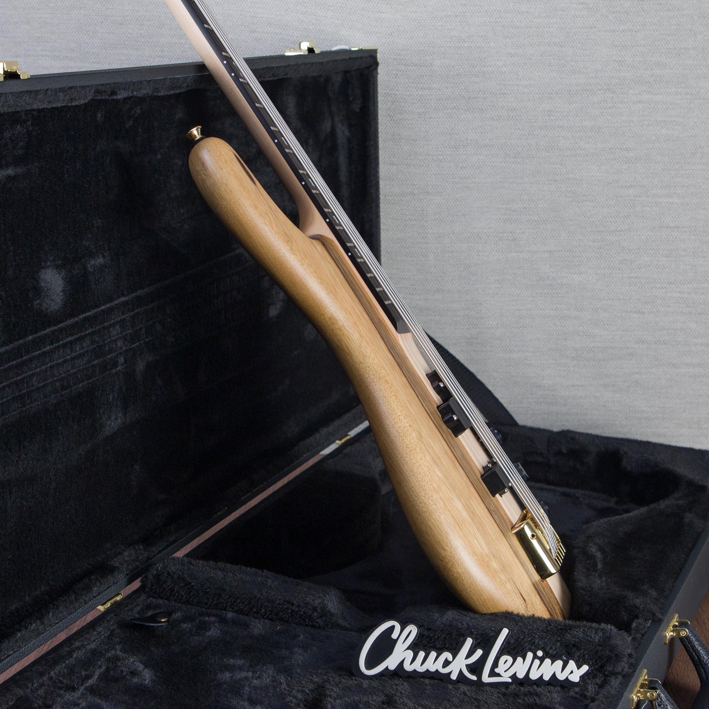 Spector Euro 5 LT Solid Korina Wings 5-String Electric Bass Guitar - Natural Satin - CHUCKSCLUSIVE - #NB23463