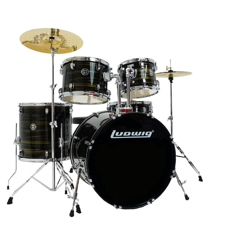 Ludwig Accent Drive 5-Piece Kit with 22-Inch Kick - Bronze Swirl