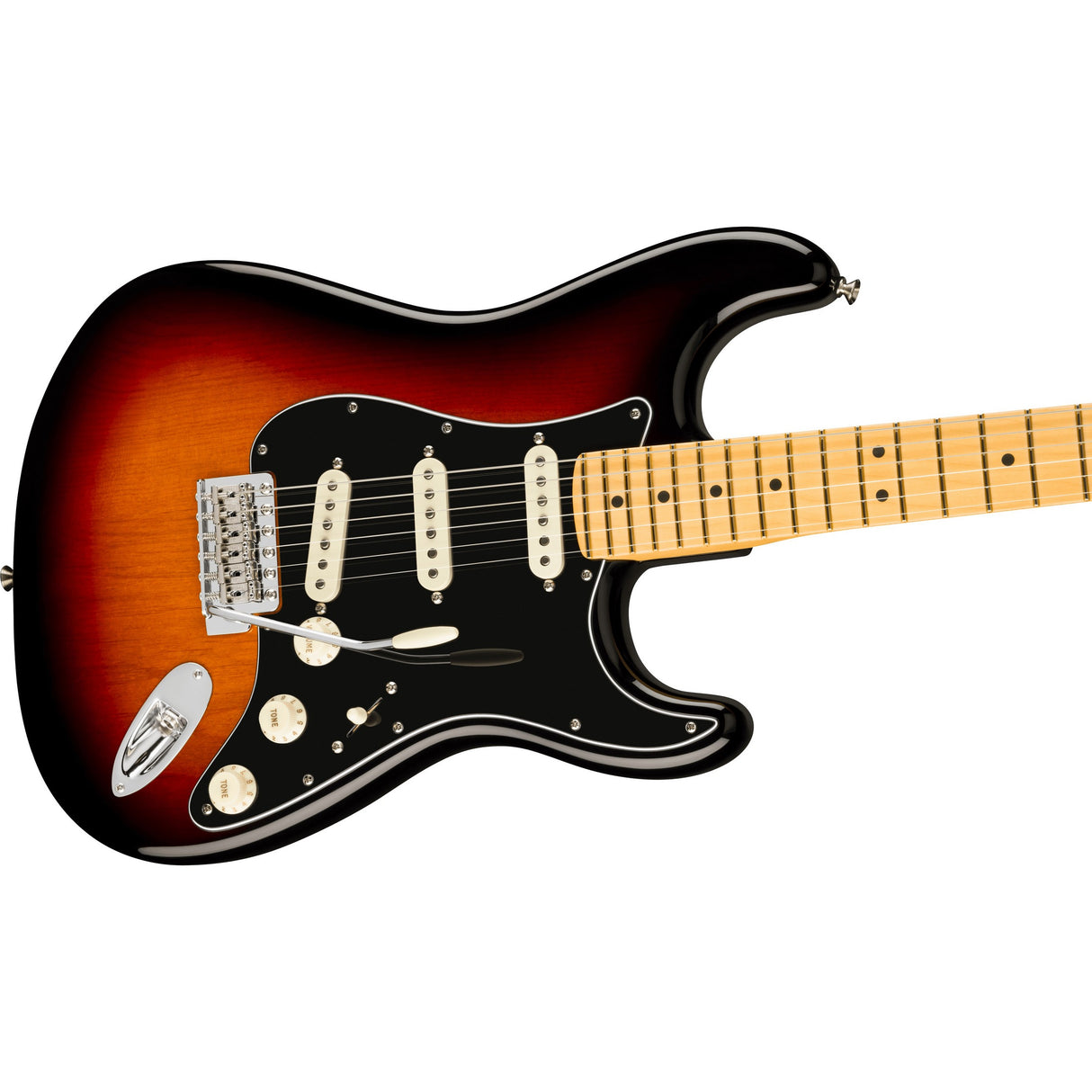 Fender American Professional Classic Stratocaster Electric Guitar, Maple Fingerboard - 3-Color Sunburst
