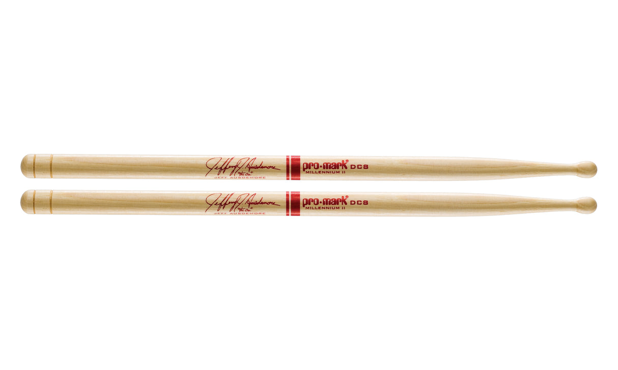 Promark TXDC8W Hickory DC8 Jeff Ausdemore Wood Tip drumstick