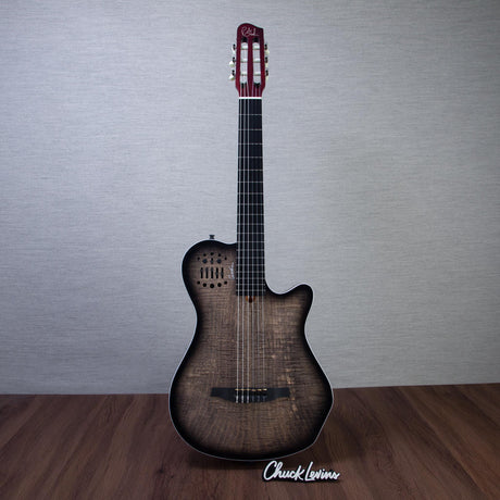 Godin MultiAc Grand Concert SA Nylon String Acoustic-Electric Guitar - Trans Black - CHUCKSCLUSIVE - #26317988