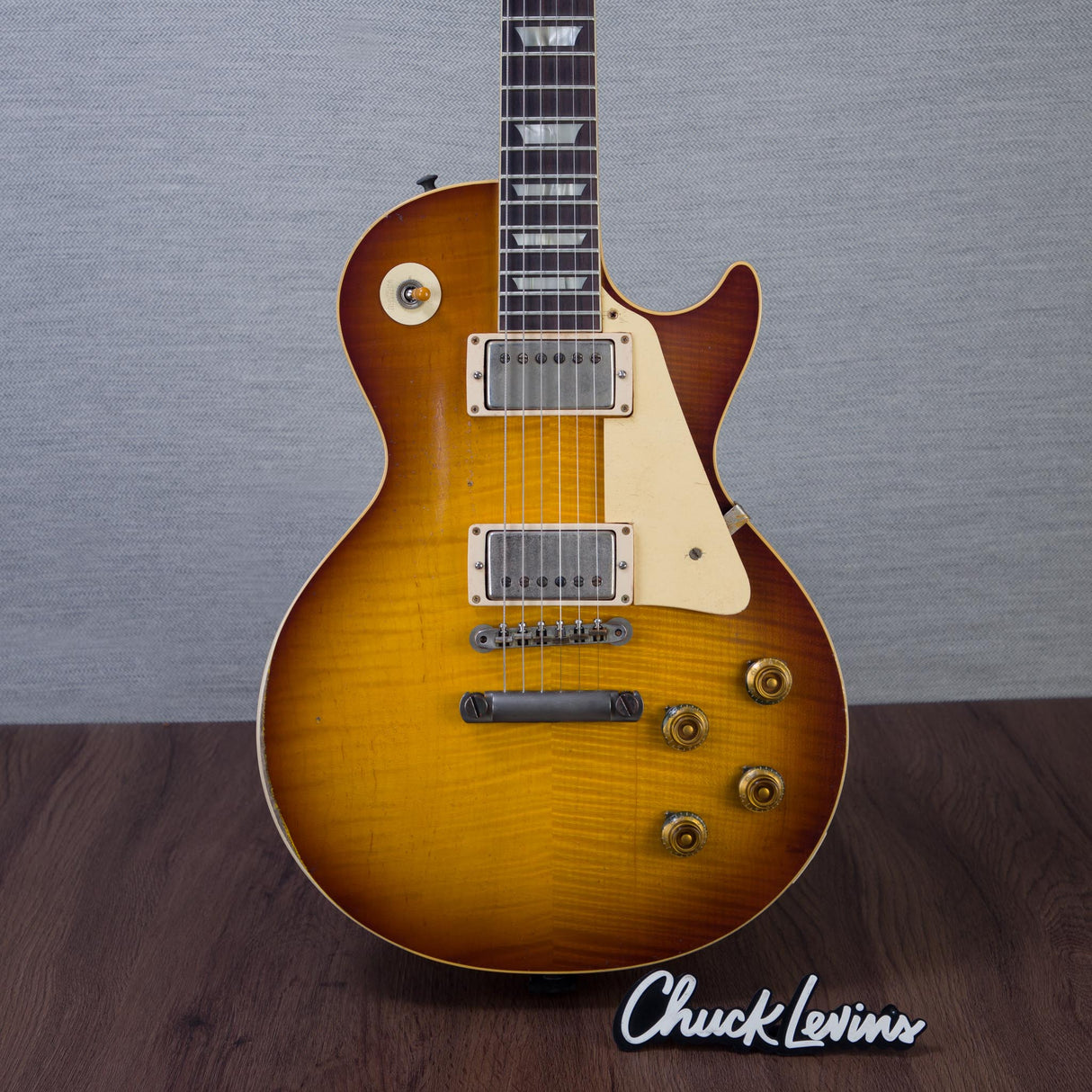 Gibson Custom Shop Murphy Lab 1959 Les Paul Standard Reissue Electric Guitar - Heavy Aged Golden Poppy Burst - #953341