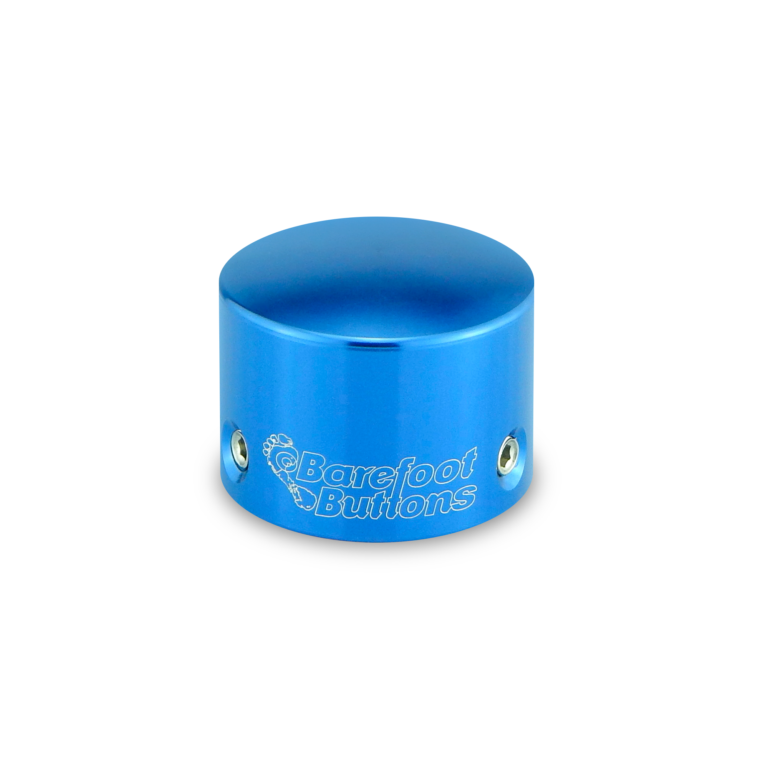 Barefoot Buttons V1 Tall Boy Footswitch Button, Dark Blue - For Common 3PDT Switches