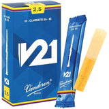 Vandoren V21 10-Pack Bb Clarinet Reeds - 2.5