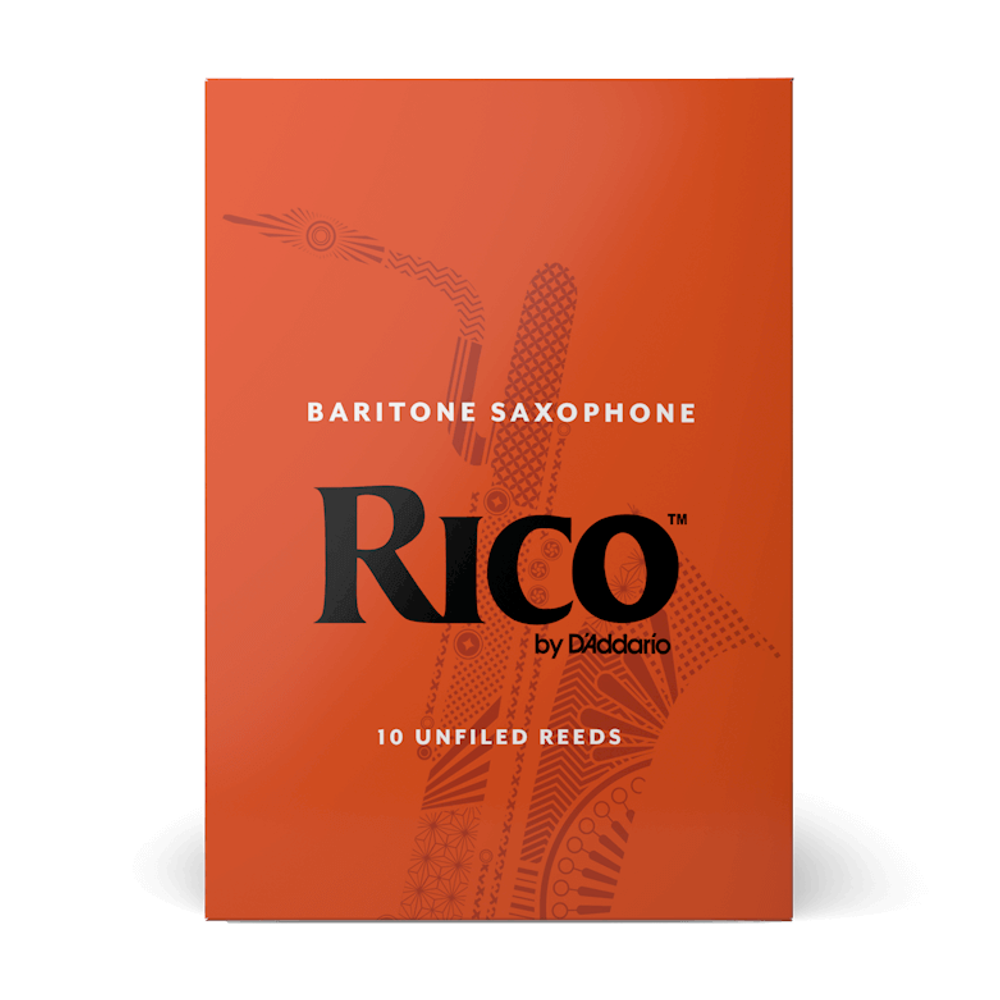D'Addario RLA10 Rico Unfiled Baritone Sax Reed 10-Pack - New,2.5