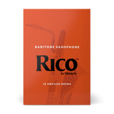 D'Addario RLA10 Rico Unfiled Baritone Sax Reed 10-Pack - New,2.5