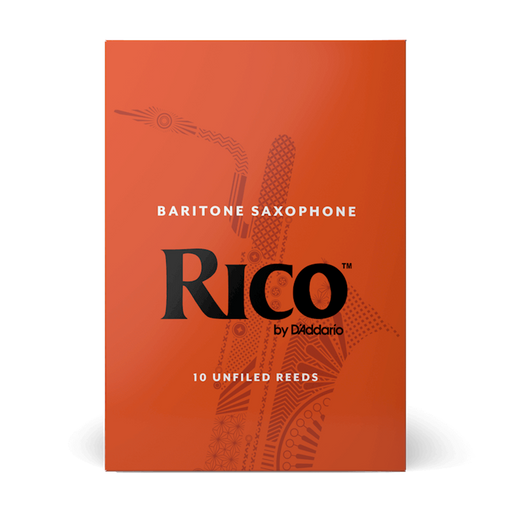 D'Addario RLA10 Rico Unfiled Baritone Sax Reed 10-Pack - New,2.5