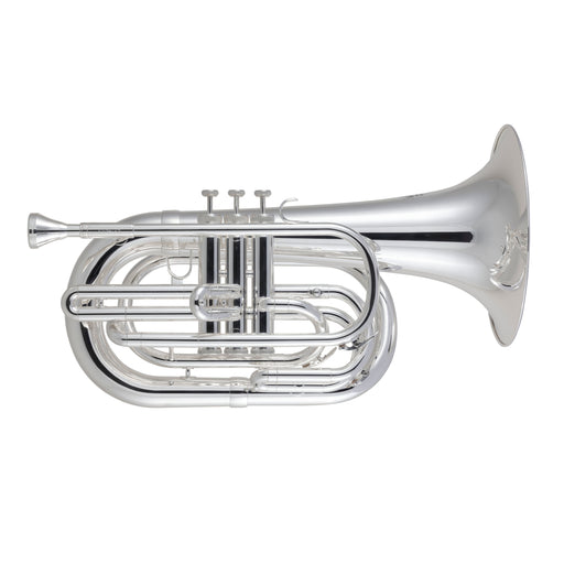 King KMB412S Performance Marching Baritone Horn - Silver-Plated