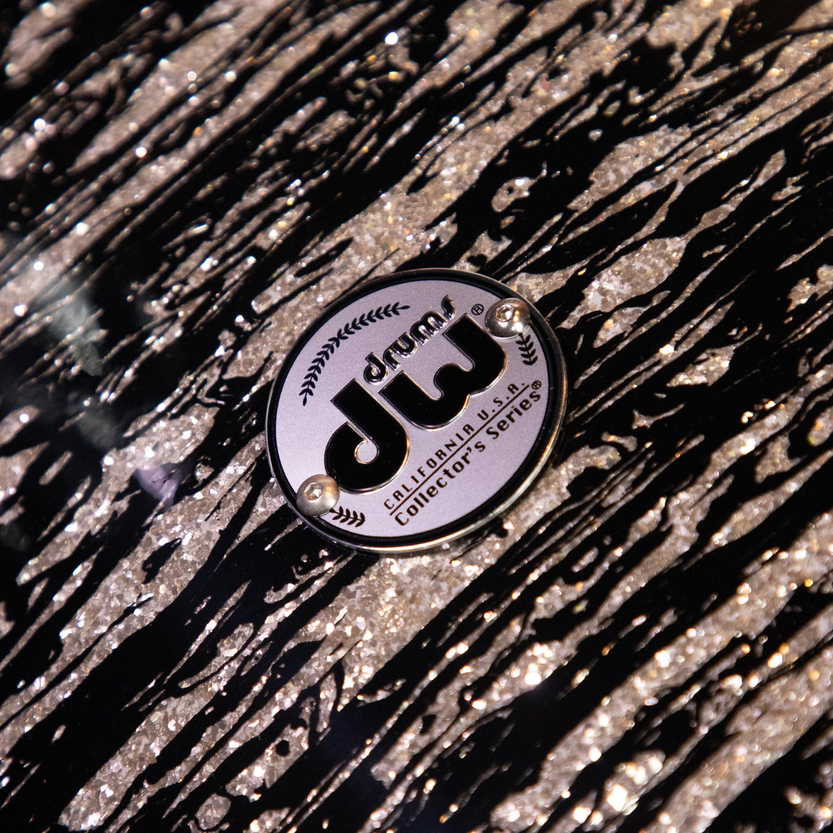 DW Collector's Series 333 4-Piece Shell Pack with 22-Inch Kick - FP - Black Oyster Glass