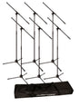 Jamstands JS-MCFB6PK 6-Pack Tripod Mic Stand & Carry Bag - New