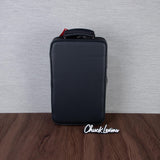Marcus Bonna Compact Case for 2 A/Bb Clarinets - Black Leather, Silver Metal Logo
